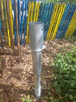 Pfostenschuh für Rundhölzer 80 mm
