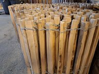 Sonderproduktion Proline Staketenzaun Kastanie 80 cm hoch, 10m Länge, Lattabstand ca 2-4cm, ohne Spitze
