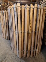 Sonderproduktion Proline Staketenzaun Kastanie 80 cm hoch, 10m Länge, Lattabstand ca 2-4cm, ohne Spitze