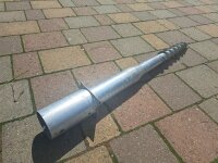 Einschraubbodenhülse rund für 80mm Rundholz,...