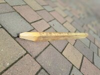 Restposten Fünfkant Zaunpfahl 75cm