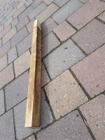 Restposten Fünfkant Zaunpfahl 75cm