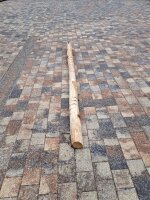 Stammware Eiche Länge 300 cm rund Durchmesser ca 12-15cm