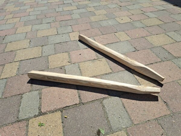 NEU Spaltpfahl Eiche Höhe 80cm, Umfang 15/20cm, mit Spitze