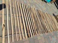 NEU Staketenzaun Eiche 120 cm hoch, 5m-Rolle, Lattabstand ca 4-6cm