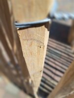 NEU Staketenzaun Eiche 120 cm hoch, 5m-Rolle, Lattabstand ca 4-6cm