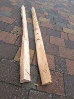 NEU Spaltpfahl Eiche Höhe 200cm, Umfang 26/32, mit Spitze