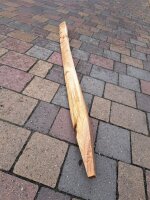 NEU Spaltpfahl Eiche Höhe 200cm, Umfang 26/32, mit Spitze
