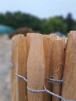 NEU Staketenzaun Eiche 150 cm hoch, 5m-Rolle, Lattabstand...
