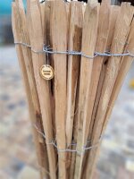 NEU Staketenzaun Eiche 150 cm hoch, 5m-Rolle, Lattabstand ca 4-6cm