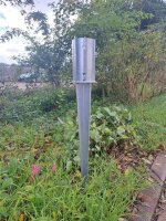 extralange Einschlagbodenhülse rund für 80mm...