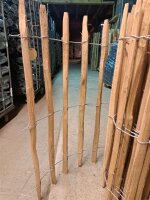 NEU Staketenzaun Eiche 100 cm hoch, 10m-Rolle, Lattabstand ca 8-10cm
