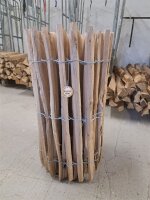 NEU Staketenzaun Eiche 80 cm hoch, 5m-Rolle, Lattabstand...