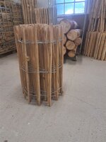 NEU Staketenzaun Eiche 80 cm hoch, 10m-Rolle, Lattabstand...