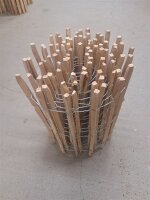 NEU Staketenzaun Eiche 80 cm hoch, 10m-Rolle, Lattabstand...