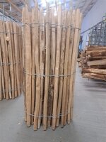 NEU Staketenzaun Eiche 100 cm hoch, 5m-Rolle, Lattabstand...