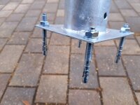 Betonanker für Bodenhülsen 10x90 4 Stück