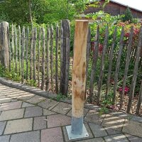 Rundholz Kastanie Höhe 80 cm Durchmesser ca 8cm