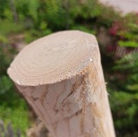 Rundholz Kastanie Höhe 80 cm Durchmesser ca 8cm
