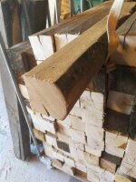 Vierkantpfosten Kastanie 80cm Länge 8x8, grau