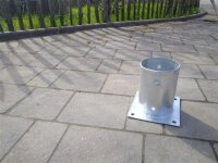 Pfostenschuh rund anschraubbar für 100mm Rundholz