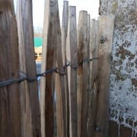 Querriegel 170cm aus Kastanie, halbiertes Rundholz geschliffen