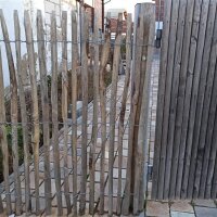 Querriegel 120cm aus Kastanie, halbiertes Rundholz geschliffen
