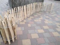 Proline Staketenzaun Kastanie 60 cm hoch, 10m-Rolle, Lattabstand ca 4-6cm