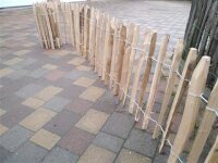 Proline Staketenzaun Kastanie 60 cm hoch, 10m-Rolle, Lattabstand ca 4-6cm