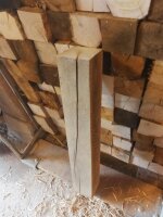 Vierkantpfosten Kastanie 60cm Länge 60cm 8x8, grau