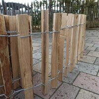 Proline Staketenzaun Kastanie 40 cm hoch, 10m-Rolle, Lattabstand ca 4-6cm