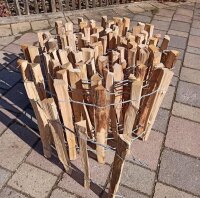 Proline Staketenzaun Kastanie 8-10cm Lattabstand 40cm Höhe 2m Länge