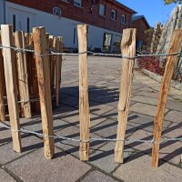 Proline Staketenzaun Kastanie 8-10cm Lattabstand 40cm Höhe 7m Länge