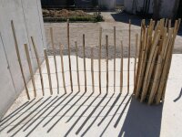 Kastanie Staketenzaun Dolomit 80/120 cm hoch, 10m-Rolle,...