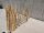Kastanie Staketenzaun Dolomit 80/120 cm hoch, 10m-Rolle, Lattabstand ca 8-10cm