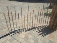 Kastanie Staketenzaun Dolomit 70/110 cm hoch, 10m-Rolle,...