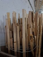 Kastanie Staketenzaun Dolomit 70/110 cm hoch, 10m-Rolle, Lattabstand ca 8-10cm