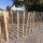 Proline Staketenzaun Kastanie 60 cm hoch, 10m-Rolle, Lattabstand ca 8-10cm