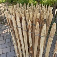 Proline Staketenzaun Kastanie 120 cm hoch, 10m-Rolle, Lattabstand ca 4-6cm