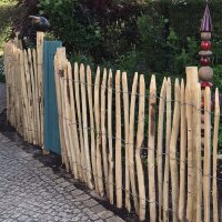 Proline Staketenzaun Kastanie 100 cm hoch, 10m-Rolle, Lattabstand ca 4-6cm