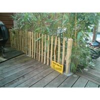 Proline Staketenzaun Kastanie 50 cm hoch, 10m-Rolle, Lattabstand ca 4-6cm