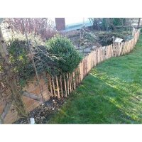 Proline Staketenzaun Kastanie 50 cm hoch, 10m-Rolle, Lattabstand ca 4-6cm