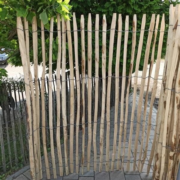 Proline Staketenzaun Kastanie 175 cm hoch, 5 m, Lattabstand ca 4-6cm