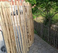 Proline Staketenzaun Kastanie 175 cm hoch, 5 m, Lattabstand ca 4-6cm