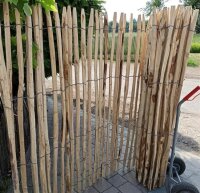Proline Staketenzaun Kastanie 175 cm hoch, 5 m, Lattabstand ca 4-6cm