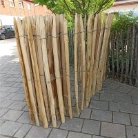 Proline Staketenzaun Kastanie 100 cm hoch, 1m-Schnittware bis max 9m Länge, Lattabstand ca 4-6cm