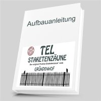 Proline Staketenzaun Kastanie 100 cm hoch, 1m-Schnittware bis max 9m Länge, Lattabstand ca 4-6cm