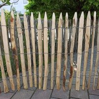 Proline Staketenzaun Kastanie 80 cm hoch, Schnittware...