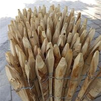 Proline Staketenzaun Kastanie 80 cm hoch, 10m Länge, Lattabstand ca 2-4cm
