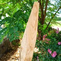 Zaunpfahl Kastanie Höhe 150 cm rund zu Zaun Höhe 100 cm Durchmesser ca 10-12cm mit Spitze